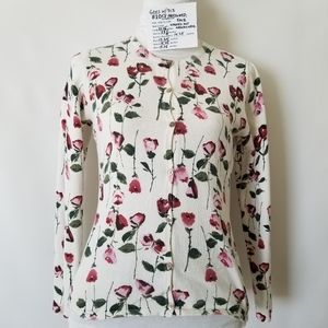 1058 Preowned Feminine Caslon COTTON ROSE Cardigan